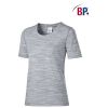 T-shirt femme manche courte chiné gris