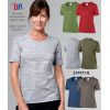 T-shirt femme, Manche 1/2, Col Rond, Space-Dye style Sportif Bbicolore