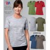 T-shirt femme manche courte chiné gris