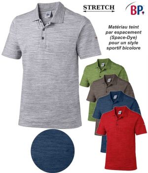 Polo Femme et Homme, Teint par espacement pour Style Sport Bicolore