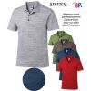 Polo Femme et Homme, Teint par espacement pour Style Sport Bicolore