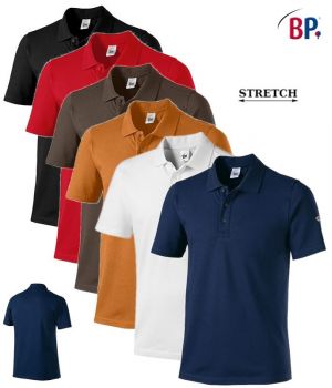 Polo Femme et Homme, Col Polo avec patte à boutons, Confort Stretch