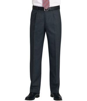 Pantalon homme, A pinces, Taille 52-54 et 32-64, 1 poche arrière, entretien facile.