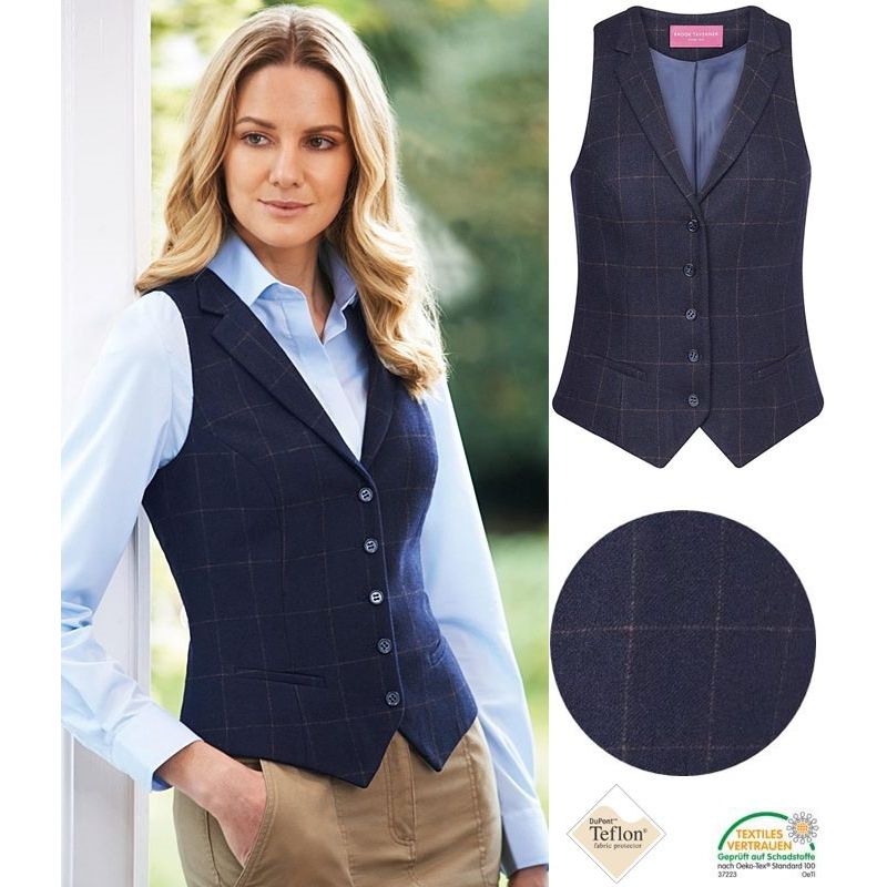 gilet de costume femme bleu marine