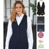 Gilet de Tailleur Femme, Revers, 5 boutons, Lavable en machine