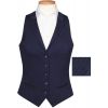 Gilet de Tailleur Femme, Marine PinPoint