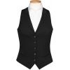 Gilet de Tailleur Femme, Revers, Noir