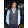 Chemise Homme Bleue avec gilet tweed