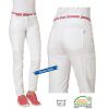 Pantalon Blanc Femme, 2 poches latérales et 2 poches arrière, Poche cuisse