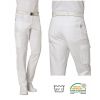 Pantalon Médical Blanc Homme, 5 poches et 2 poches cuisse, Peut Bouillir