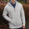 Veste Irlandaise pour Homme, Beige chiné