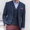 Blazer Homme Harris Tweed, Coupe ajustée, Deux boutons, Pure Laine vierge