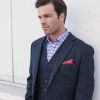 Veste Homme Harris Tweed, Coupe ajustée, entièrement doublée