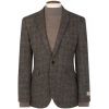 Veste blazer Homme Harris Tweed, Vert et Bleu HerringBone, et carreaux Bleu et Beige