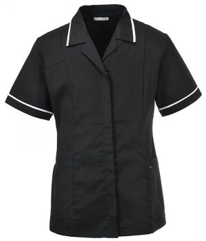 Blouse Femme, Taille 2XL, Noir, Fermeture à glissière sous patte.