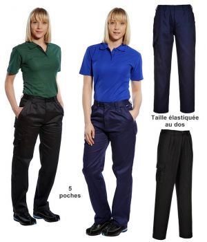 Pantalon de travail femme pas cher