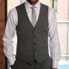 Gilet de costume homme Gris avec chemise blanche