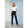 Chemisier Femme Blanc avec Pantalon Bleu marine