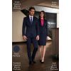 Costume Homme et Tailleur Femme coordonnés, Bleu Marine PinPoint