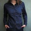 Chemisier Femme couleur jeans 100 % coton