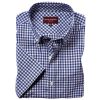 Chemise Homme Vichy bleu, Manches Courtes