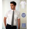 Chemise Homme, Épaulettes, Coupe Slim, Blanche, Manches Courtes