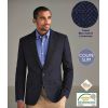 Veste Tweed Homme, Coupe Slim, Bleu Marine à Chevrons