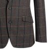 Veste Tweed Homme Coupe Slim, Gris et Marron à carreau