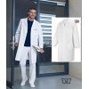 blouse blanche homme, tissu ComfortLine, polyester coton
