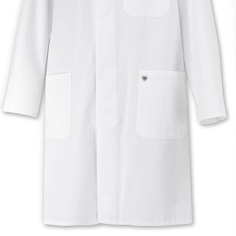 Blouse De Labo Blanche Unisexe - Coton épais Avec Poches, Pour Labo, Médecine, Chimie Et Cosplay