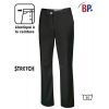 Pantalon noir de service ou cuisine femme polyester coton, tissu Comfortec Stretch