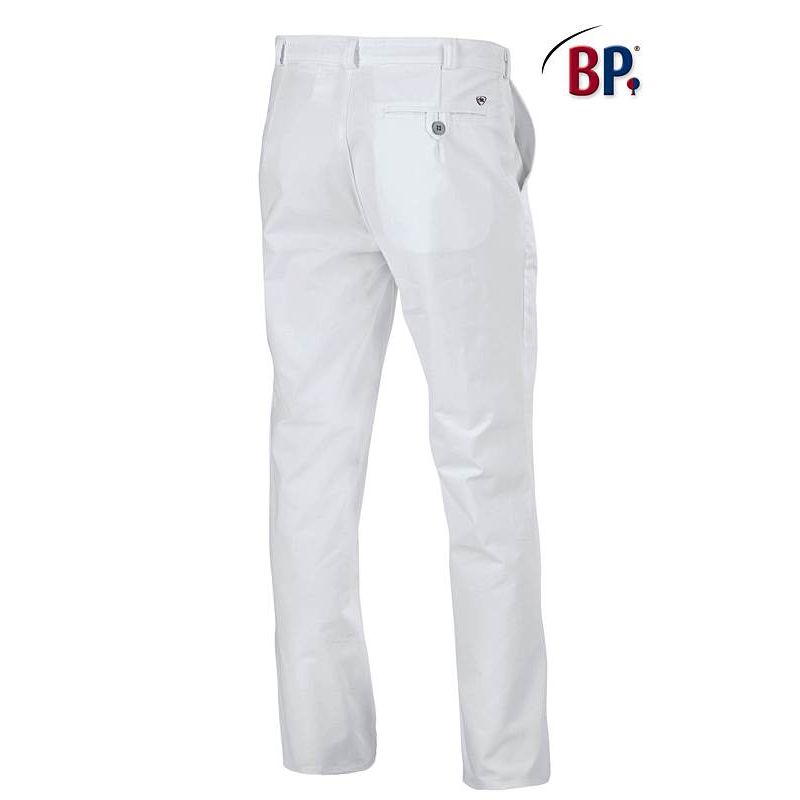 Pantalon homme en coton-stretch chino slim fit - Siard Blanc