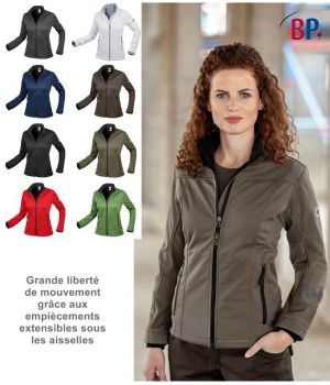 Veste Softshell Femme, Grande Liberté de Mouvement, Fermeture à glissière