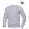 Sweat Homme et Femme blanc Space-Dyed col rond 