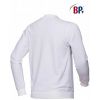 Sweatshirt blanc mixte, Poignets et Base Bords Côtes