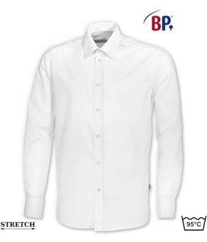 Chemise Blanche Manches Longues, Stretch Liberté de Mouvement