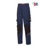 Pantalon de travail pour femme bleu nuit et noir