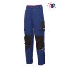 Pantalon de travail femme bleu roi et noir