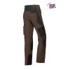 Pantalon de travail bicolore marron et noir