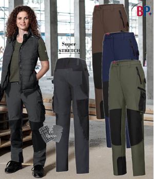 Pantalon de Travail Femme Super Stretch, Coupe Seyante et Ergonomique