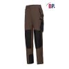 Pantalon de travail femme marron et noir