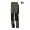 Pantalon de Travail femme stretch olive et noir