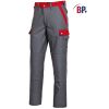 Pantalon travail gris foncé et rouge