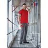 Pantalon de Travail Bicolore, Gris foncé et rouge