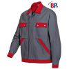 Blouson travail bicolore Gris et rouge