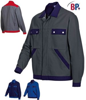 Blouson travail bicolore, excellente tenue, entretien facile, polyester coton