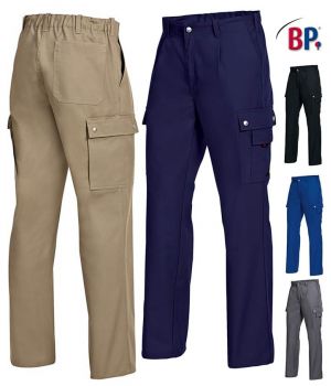 Pantalon de Travail, Elastique au dos, Résistant, Facile d'entretien, 5 Poches