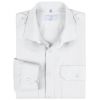 Chemise manche longue épaulettes blanc