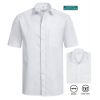 Chemise Homme Blanche, Manches Courtes, Comfort Fit, Coupe Confortable