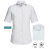 Chemisier Manches Courtes Blanc, Comfort Fit, Coupe Confortable, Stretch